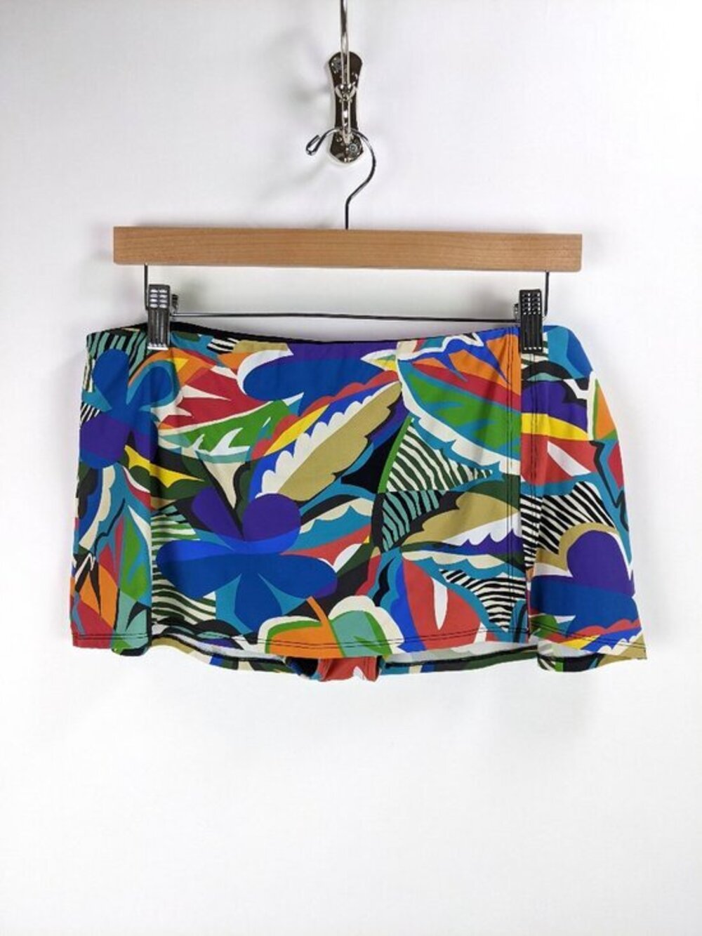 Bleu by Rod Beattie Skirted Hipster Bikini Swim Bottoms Multi-Color Size 12
